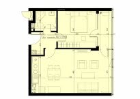  1 bedroom apartment, Krastova vada